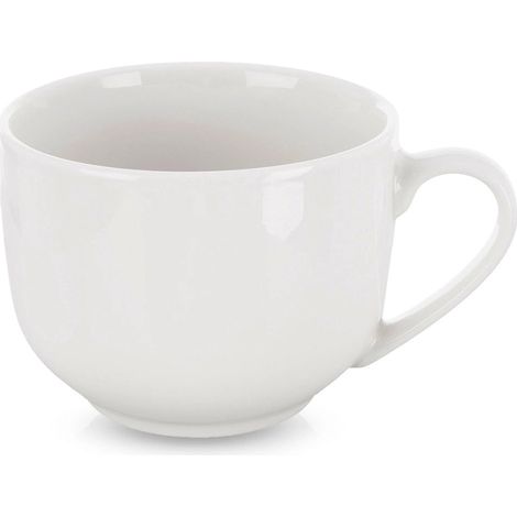 XL White Porcelain Mug, 650 ml Capacity (1/5)