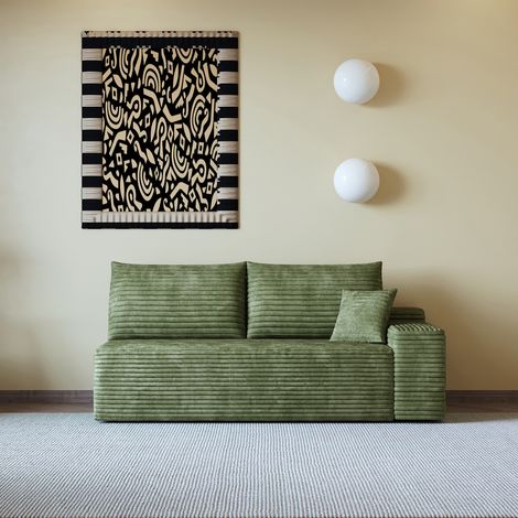 Canapé, Tissu, Salon, Vert, Confortable (1/5)