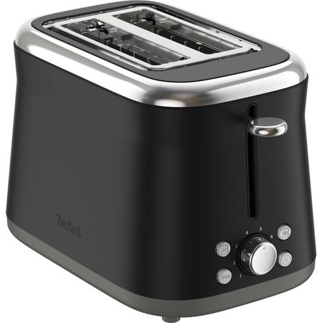 Grille-pain Noir Rétro 2 Fentes 850W (1/2)