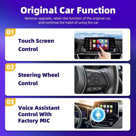 Available in 1 color: Black Material: ABS C18 CarPlay/Android Auto box. (1/5)