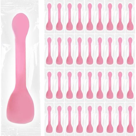 Dessertlöffel – Eiskugeln – Für Partys – Wiederverwendbares Melamin – 10 cm – Rosa (1/5)