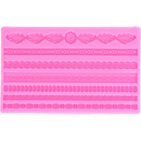 Wiederverwendbare Silikonform zum Dekorieren von Kuchen, 3D-Perlen und Strickmustern, ideal für Desserts, Gelees und Brote. (1/5)