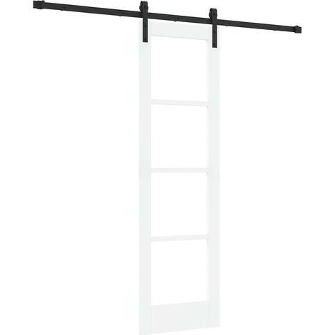 Maison Exclusive - Schiebetür ORKDAL Weiß und Schwarz 61 x 198,5