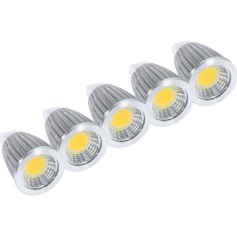 Spot Led MR16 - 7 W - Blanc Naturel - Technologie COB - Pour Éclairage d'Intérieur et d'Extérieur - Lot de 5 (1/2)
