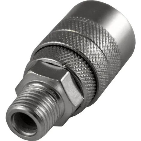 connettore femmina jbm us 1/4 con filettatura maschio 6 cm