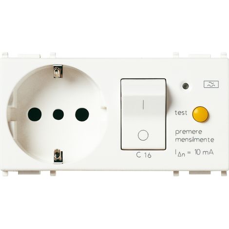 VIMAR - 14286 Presa 2P+T16A P30 intb+MTDiff C16 bianco