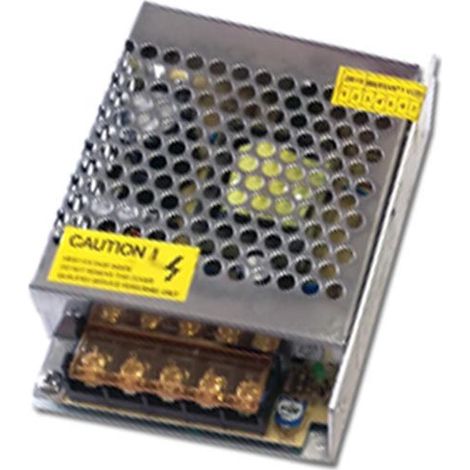 Europalamp – Bloc d'alimentation universel 120W 12V 10A – Transformateur en métal pour rubans LED – Courant 10A – Dimensions 70x40x31 mm