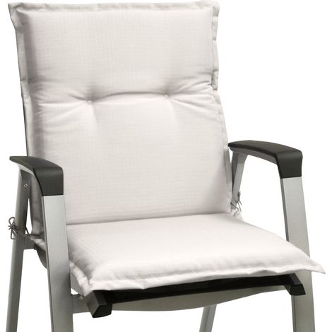 Beautissu – Coussin extérieur pour chaise basse 100x50cm – Résistant aux UV 5 – Rembourrage épais 6cm – Tissu 100% polyester naturel