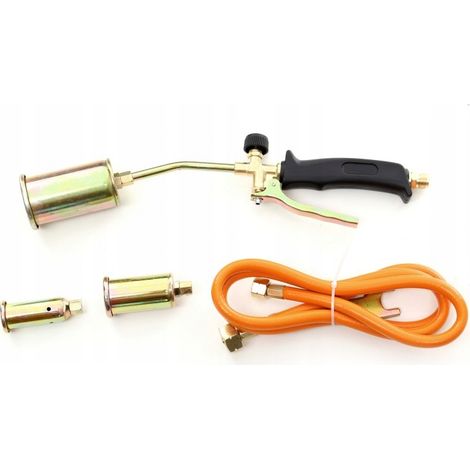 Quemador de gas para quemar fieltro para techos, 3 boquillas diferentes. (1/5)