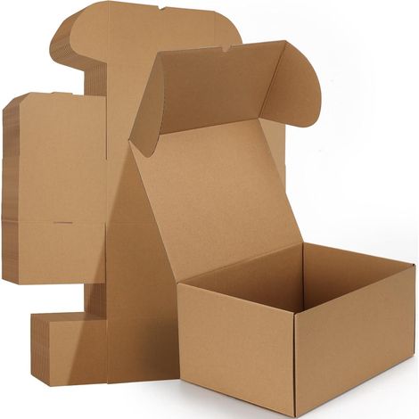 Small Shipping Box 12 x 9 x 6 cm, Brown, Pack of 15 Cardboard (1/5)