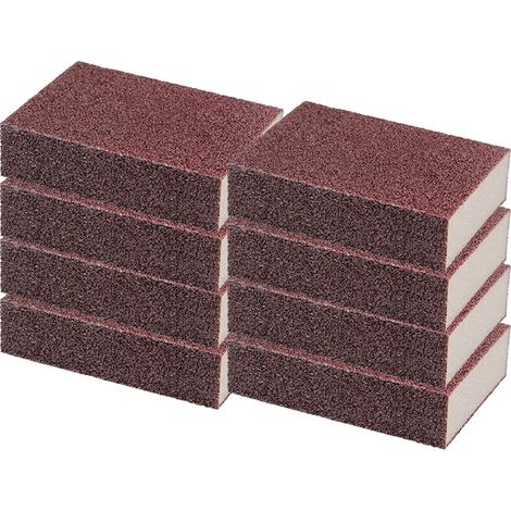 Éponge émeri, sans odeur, durable, épaisse, nano-éponge détartrante, antirouille, pour la vaisselle et la salle de bain (marron)