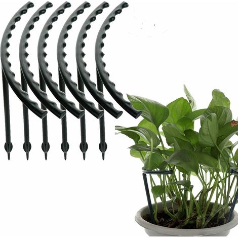 Tuteurs en plastique pour plantes arquées - Support pour plantes de jardin - Pour roses et tomates,,Lot de 12 (1/5)
