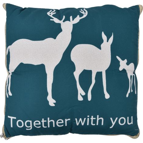 Coussin de voiture et maison 2 en 1, 40x40 cm plié (100x150 cm déplié), en fibre polyuréthane doux et pliable