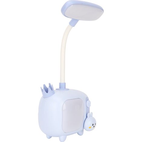 Leselampe für Kinder, TV-Stil, flexibler Schwanenhals, USB-aufladbar, sanftes blaues LED-Licht, ideal zum Lernen und Arbeiten. (1/5)