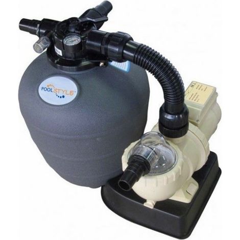 Gruppo Filtrante Monoblocco a Sabbia Poolstyle 0,33 CV per Piscina Interrate & Fuoriterra - 6 m3/h - Max 36.000 LT (1/6)