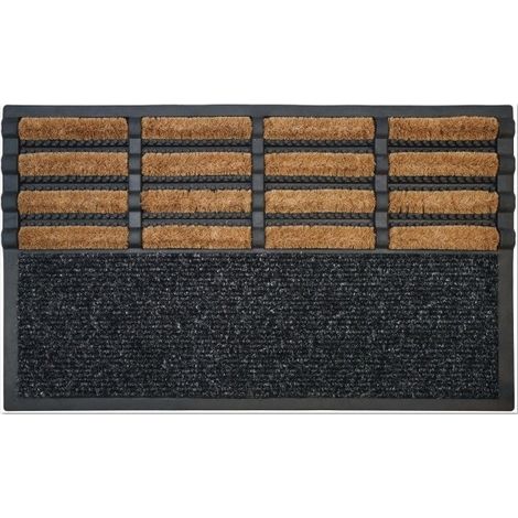 Tapis coco caoutchouc renfort acier combifibres 45x75 cm (1/2)