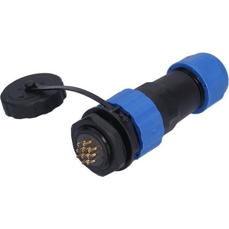 Luftfahrtstecker IP68 wasserdichter Stecker mit rückseitiger Mutter, Stecker und Buchse, Stoßverbinder, 250 V, 5 A, SP20