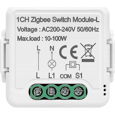 Einfaches Dimmermodul für 1/2/3-Wege-Funklichtschalter mit Zigbee 3.0 (Tuya1CH) (1/5)
