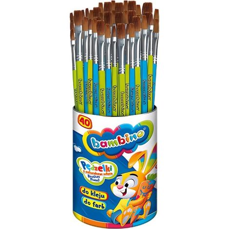 Bürsten im Becher (40 Stück) bambino