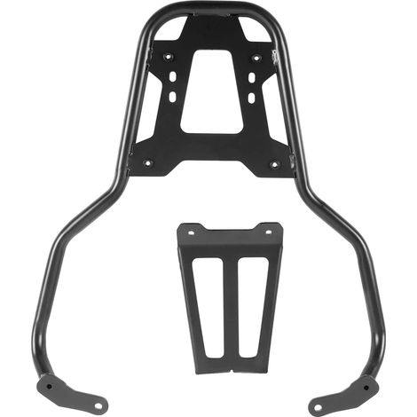 Portapacchi posteriore, compatibile con Vespa GTS300, struttura in acciaio resistente, colore nero. (1/2)