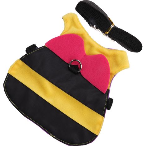Harnais ajustable pour chat/lapin en forme d'abeille, avec corde de traction, taille S (1/5)