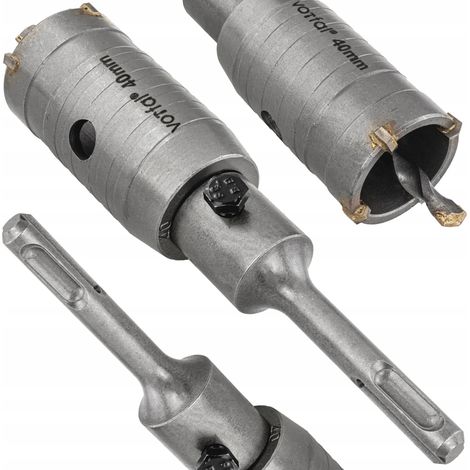Corona de taladro para hormig贸n y muro con portabrocas SDS Plus 40 mm (1/5)