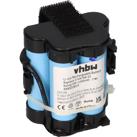 vhbw Akku kompatibel mit Flymo 1200R Rasenroboter Rasenmäher (1500mAh, 18V, Li-Ion) (1/5)