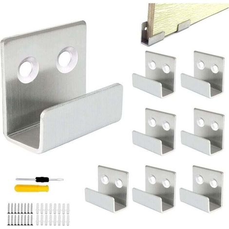 Stück Wandhaken, Edelstahl-Wandspiegelhalterung, Tragkraft 50 kg, für Badezimmer, Küche, robuster Haken, Keramikfliesen, Bilderrahmen, Präsentationsständer