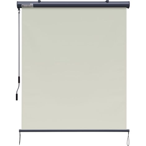 Canopée – Store vertical enrouleur extérieur brise-vue 1.6x2.5m – Toile imperméable 220g/m² – Coffre aluminium anti-corrosion – Beige