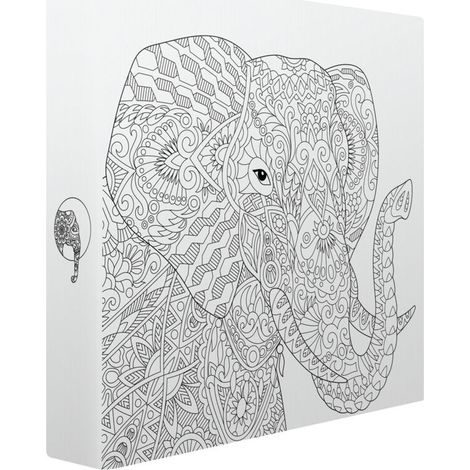 Album photos pochettes éléphant à colorier 200 photos, 100 pages, , dimensions totales : 250x255x50 mm - marque française