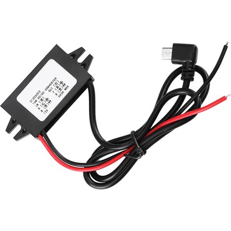 Convertisseur DC-DC 12V vers 5V 3A avec Micro USB pour Smartphone en Voiture (1/5)