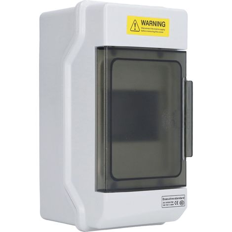4-fach wasserdichter Verteilerkasten, transparenter Kunststoff-Anschlusskasten, DIN-Schiene, elektrisches Außengehäuse (1/5)