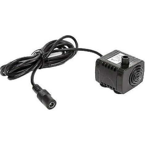Mini pompe à eau sans balais ultra-silencieuse 380 l/h. hauteur de refoulement 220 cm. étanche et submersible. avec fonction de réglage du débit.