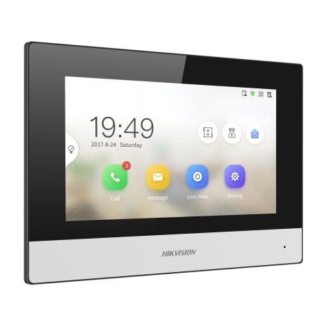 HIKVISION DS-KH6320Y-WTE2 POSTAZIONE INTERNA MONITOR 7" TOUCHSCREEN WIFI SDCARD (1/4)