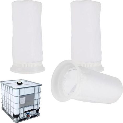 3 Stück IBC-Filter aus Nylon für Tanks, 200 Mesh Regenwasserfilter, waschbarer Filter für Nylon-Deckel - Filterset