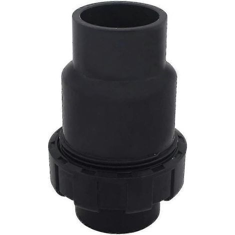 Clapet anti-retour à bille 40 mm en PVC, pour piscine (diamètre intérieur 40 mm), noir (1/3)
