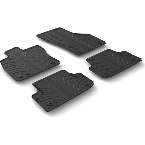 Set tappeti su misura in gomma - compatibile per Audi A3 3p (09/1211/19) - Audi A3 Cabriolet (03/1406/20) - Audi A3 Sedan (09/1306/20) - Audi A3 Sportback (11/1204/20)