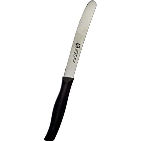 ZWILLING 38725-120-0 Twin Grip Coltello Universale e da Pomodoro, colore: Nero - 1 Pezzo (1/4)