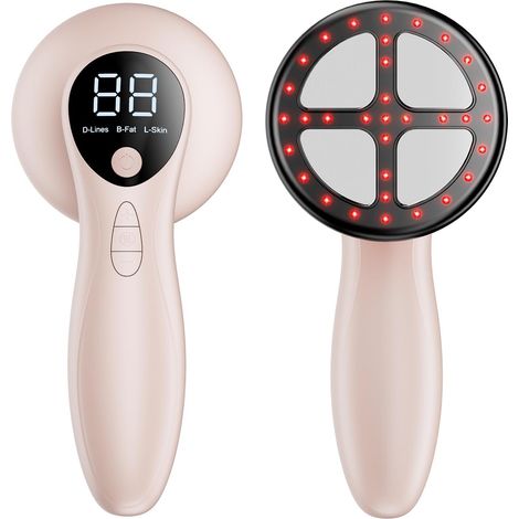 Masseur Anti Cellulite Appareil Massage Minceur, 4 Têtes Pour La Taille, Ventre, Fesses, Bras, Unisexe, Lifte, Resserre et Masse la Peau (Or Rose) (1/5)