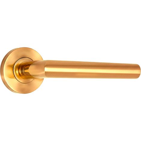 Kit poignée avec rosace (53 mm) et poignée à angle droit, acier inoxydable, couleur or (brillant) PVD, 148 x 53 x 70 mm (1/5)