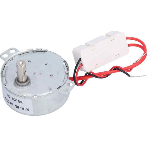 Gleichstrom-Drehmotor (CCW/CW), elektrisches Mikrogetriebe mit hohem Drehmoment, 24 V, 5 U/min, 4 W, 50 TYC (1/5)