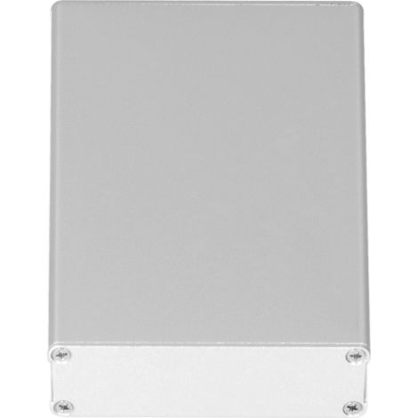 Boîtier de projet en alliage d'aluminium, finition argent mat, boîtier pour instruments de bricolage, câblage de circuit imprimé, 22 x 74 x 110 mm (1/5)