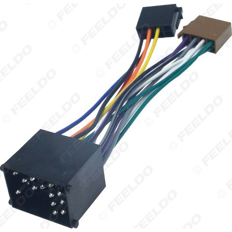 Adaptateurs de câble de conversion audio/vidéo ISO compatibles avec BMW E36/E39/E46/E56/Mini Cooper et Land Rover (1/5)