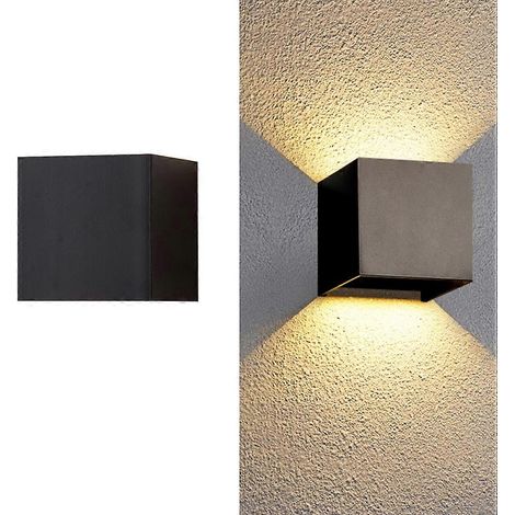 Applique murale LED étanche, luminaire d'intérieur et d'extérieur pour salon, balcon, jardin, couloir, éclairage moderne et durable. (1/5)