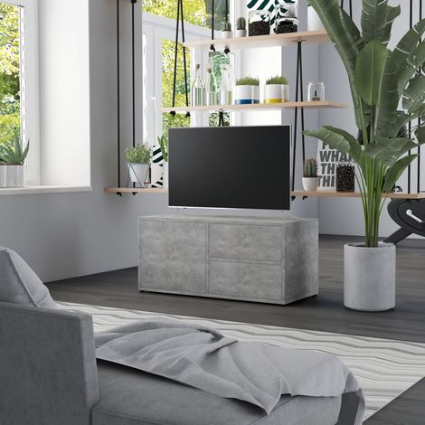 vidaXL Mobile Porta TV Grigio Cemento 80x34x36 cm Legno Multistrato (1/5)