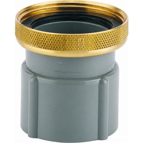 Tappo terminale in PVC 40mm con dado in ottone 40x49, per tubo FITOFLEX (1/2)