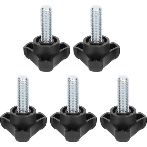 5 vis de serrage M10 30mm en plastique, tête triangulaire, kit d'accessoires de poignée (1/5)