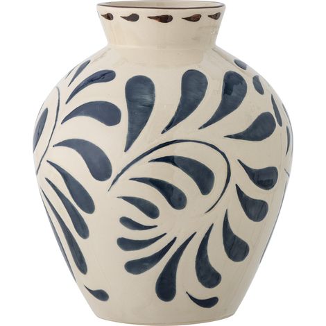 Bloomingville - Heikki Vase - Blue - Stoneware