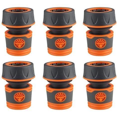 Dailygoods Schlauchkupplungen, 6 Stück Gartenschlauchverbinder Schlauchanschluss 3/4 Zoll Kunststoff Flexibel Wasserdicht (1/5)