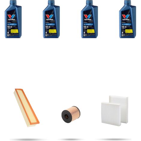 Kit tagliando 3 FILTRI e 4L OLIO compatibile con Citroen C3 II 1.4 54kw dal 2009 (1/5)